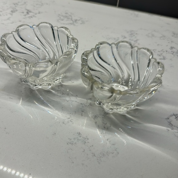 MIKASA Peppermint Clear Crystal Swirl Scalloped Edge Bowl Candy Candle D… - Picture 6 of 7